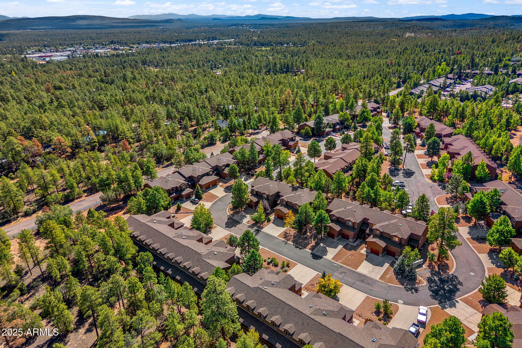 6935 Starlight Ridge Road Lakeside, AZ 85929 - Photo 28 of 32 an aerial view of a house with a yard