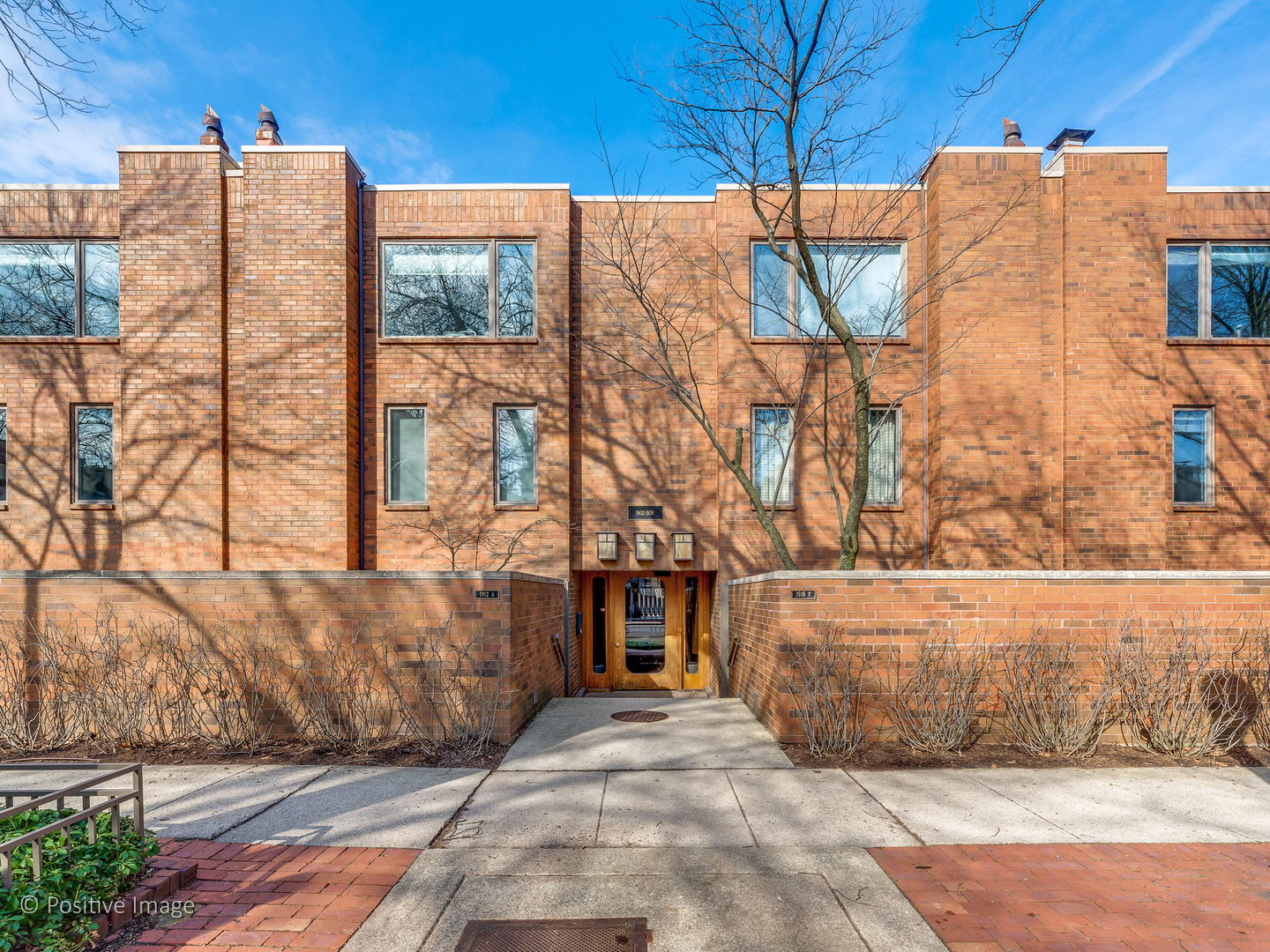 a view of a building from a building