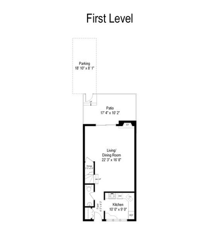 1920 North Mohawk Street, Unit 17 Chicago, IL 60614 - Photo 26 of 28 a picture of a bench in a white building