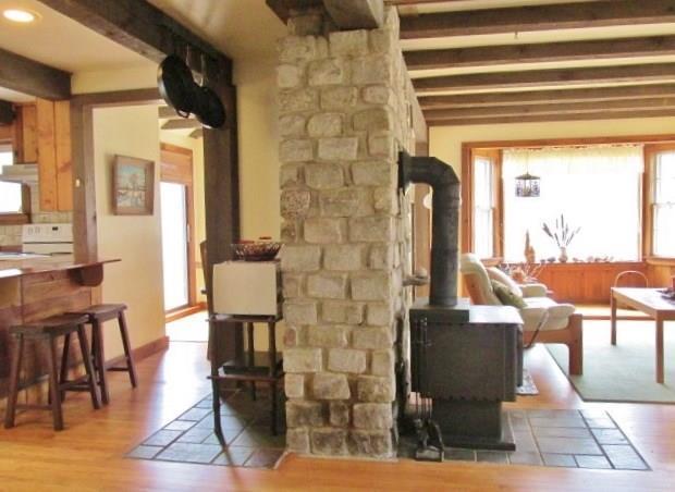 881 Oak Hill Road Swanville, ME 04915 - Photo 4 of 23 View as you enter. Cozy woodstove,...