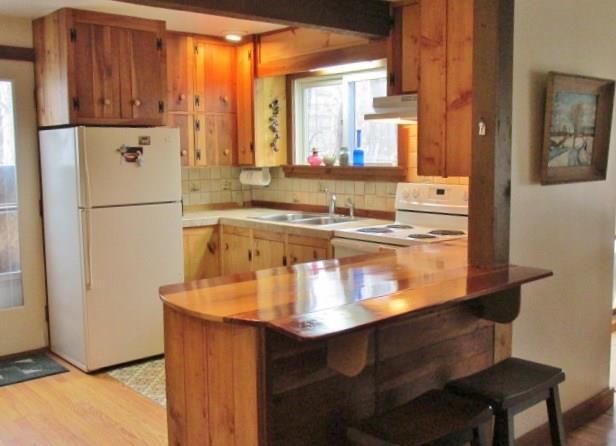 881 Oak Hill Road Swanville, ME 04915 - Photo 10 of 23 Kitchen with handcrafted wood island...