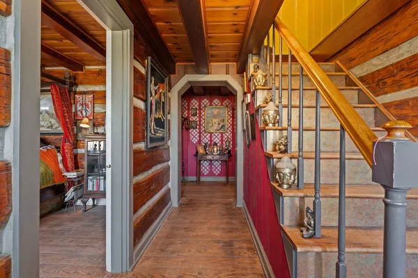 a room with storage and utility