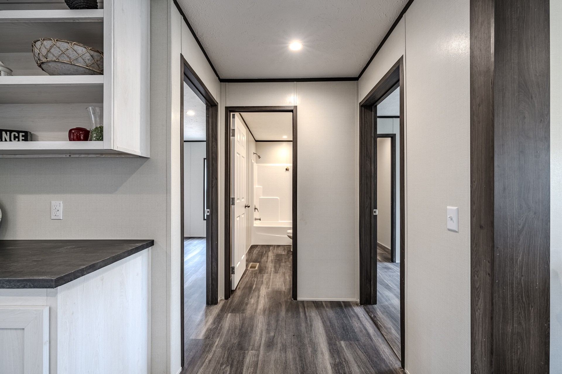 3615 Guys Chewalla Road Ramer, TN 38367 - Photo 18 of 65 a view of hallway with wooden floor