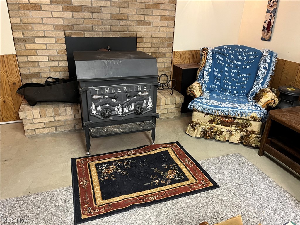 9632 Williams Road Diamond, OH 44412 - Photo 12 of 22 Living area with a fireplace