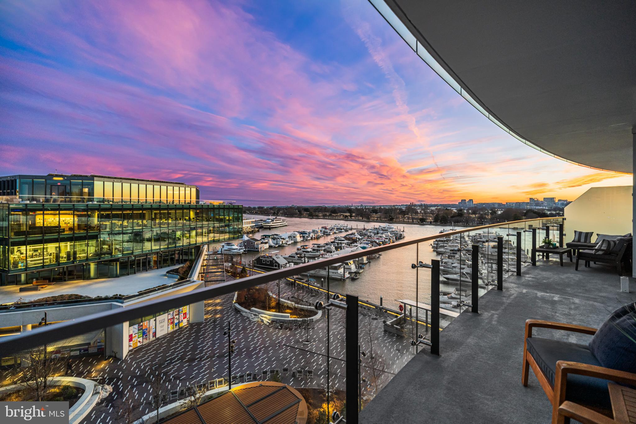 601 Wharf Street Southwest, Unit 602 Washington, DC 20024 - Photo 24 of 104 a view of a balcony with furniture