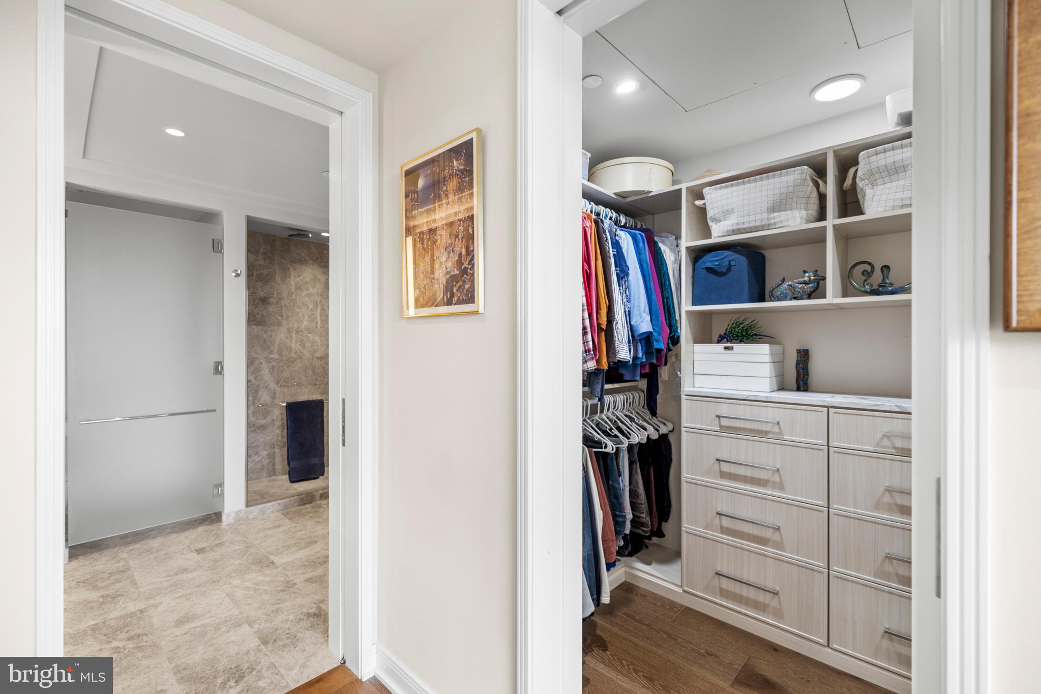 601 Wharf Street Southwest, Unit 602 Washington, DC 20024 - Photo 34 of 104 a view of walk in closet with clothes and shoes