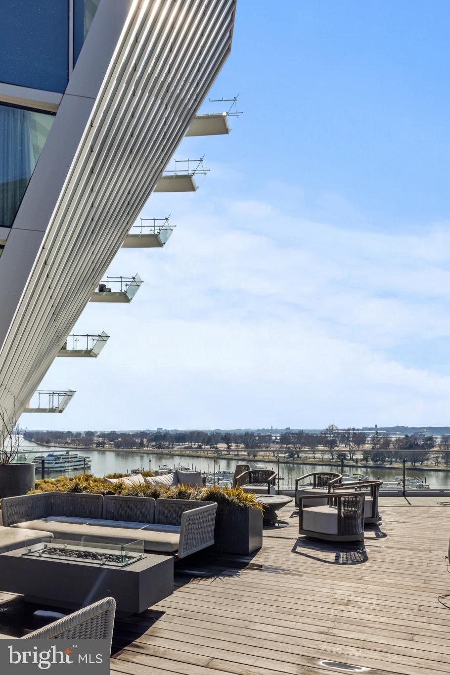 601 Wharf Street Southwest, Unit 602 Washington, DC 20024 - Photo 64 of 104 a view of roof deck with seating space
