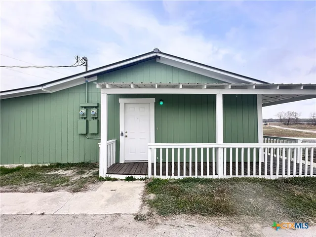 a front view of a house