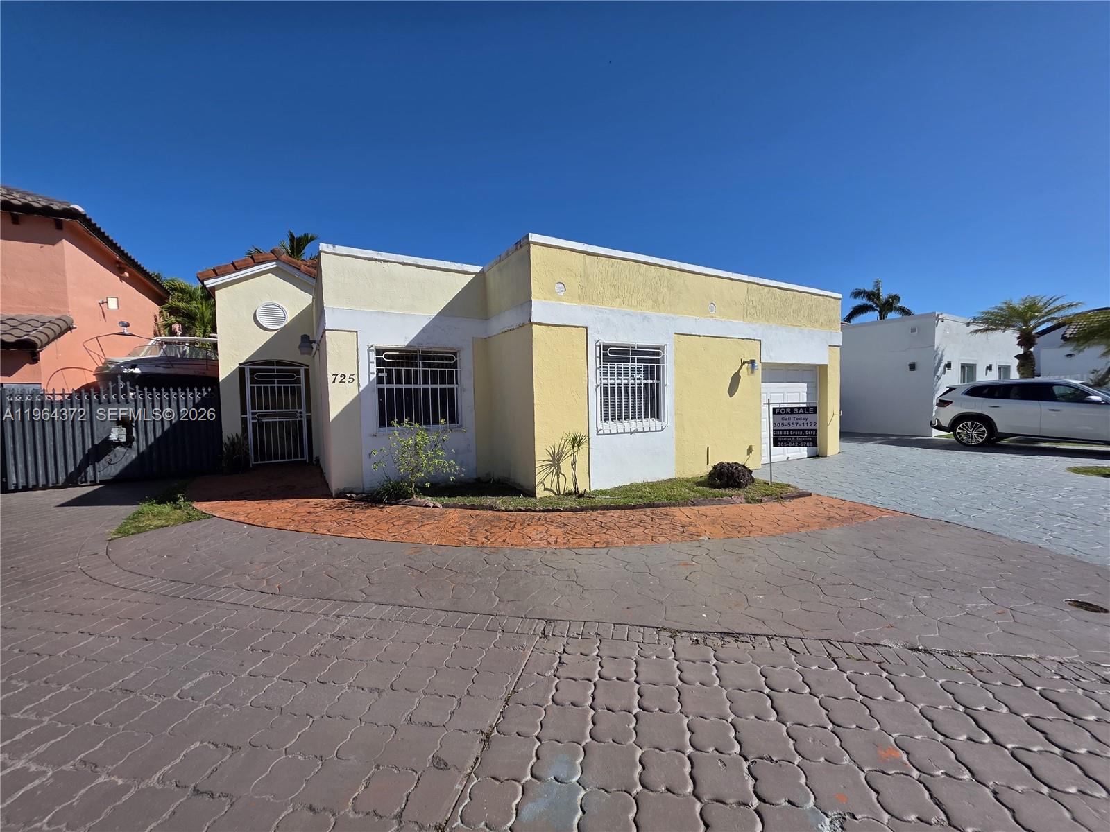 a view of a building with a street