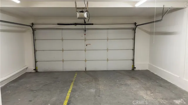 a view of a garage