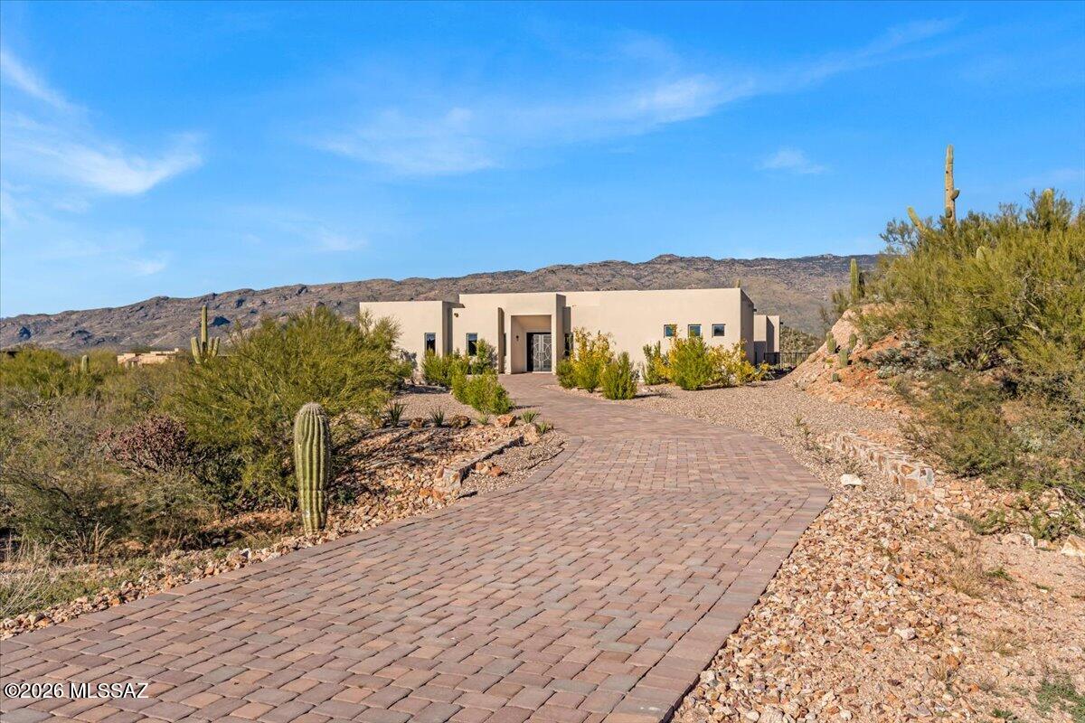14821 Diamond F Rnch Place Vail, AZ 85641 - Photo 6 of 48 Pavered Drive to the road. It even has a bridge!