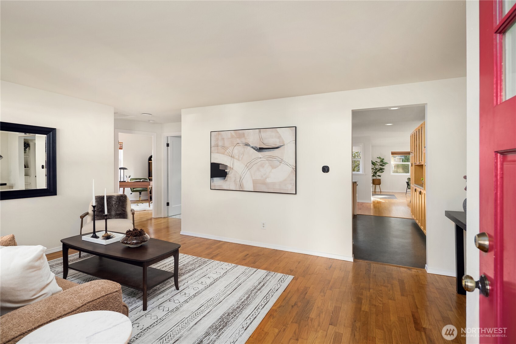 5230 242nd Street Southwest Mountlake Terrace, WA 98043 - Photo 2 of 39 a living room with furniture and wooden floor