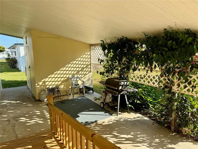 a view of an outdoor space with seating area