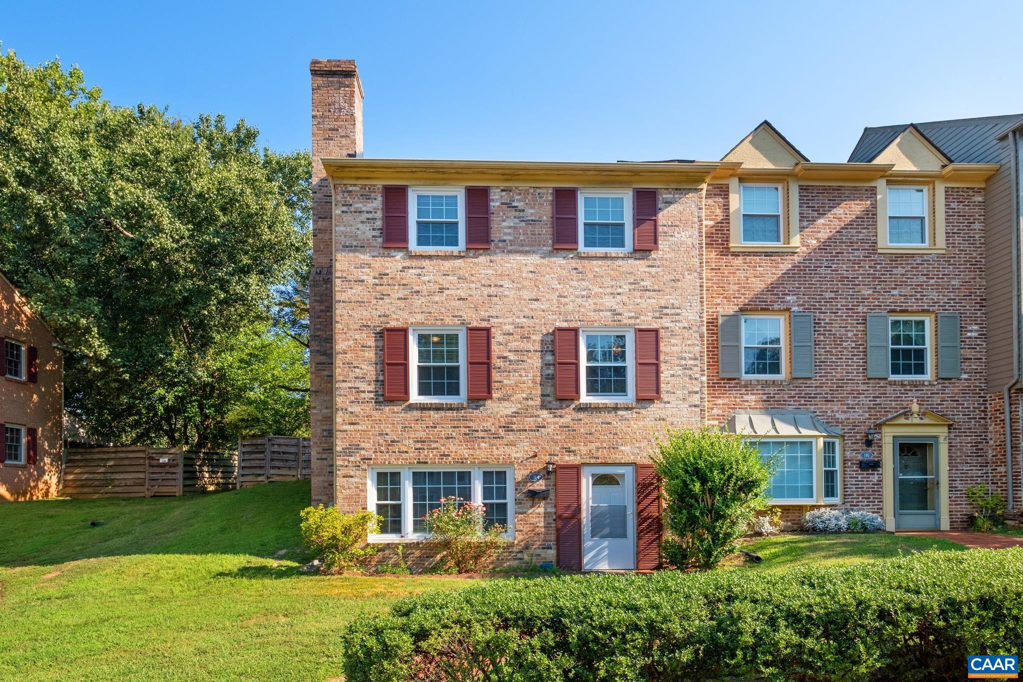 114 Georgetown Green Charlottesville, VA 22901 - Photo 38 of 44 a front view of a house with garden