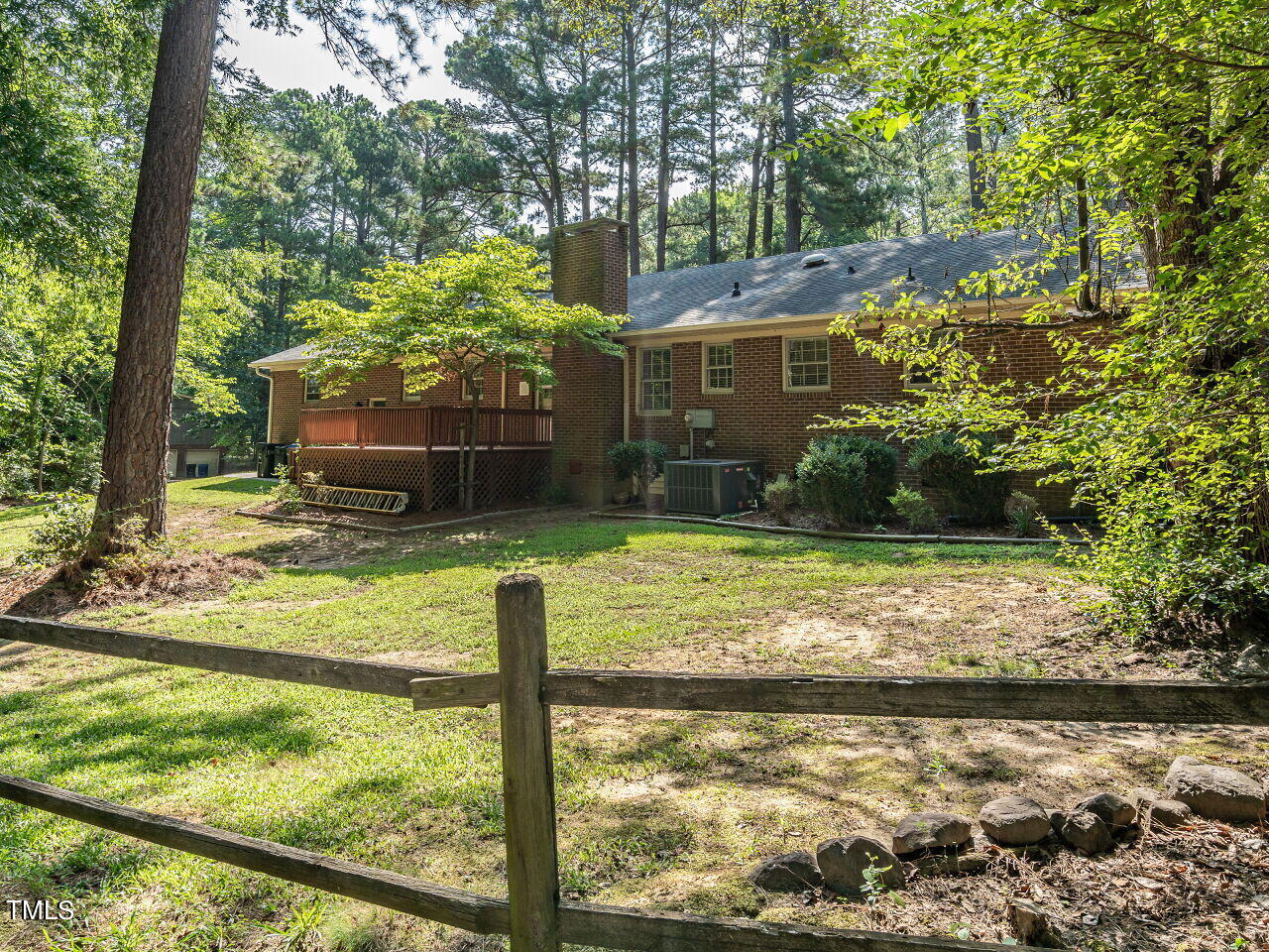 6600 Barbee Road Durham, NC 27713 - Photo 32 of 33 a view of a back yard of the house