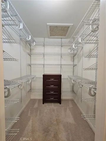 a view of a walk in closet