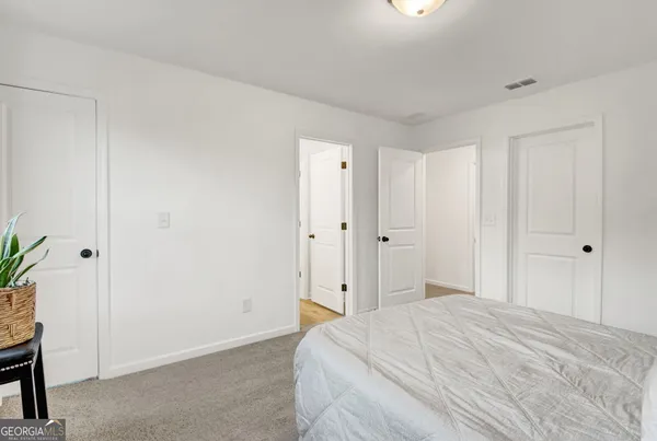 a view of a bedroom
