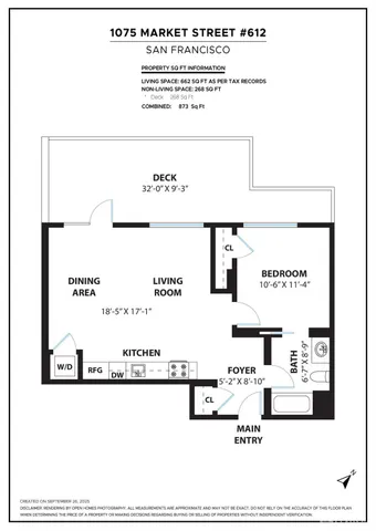 $529,000 | 1075 Market Street, Unit 612, San Francisco, CA 94103