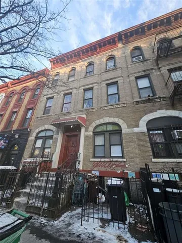 a front view of a building