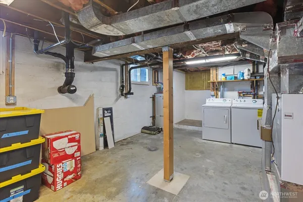 a view of a storage room
