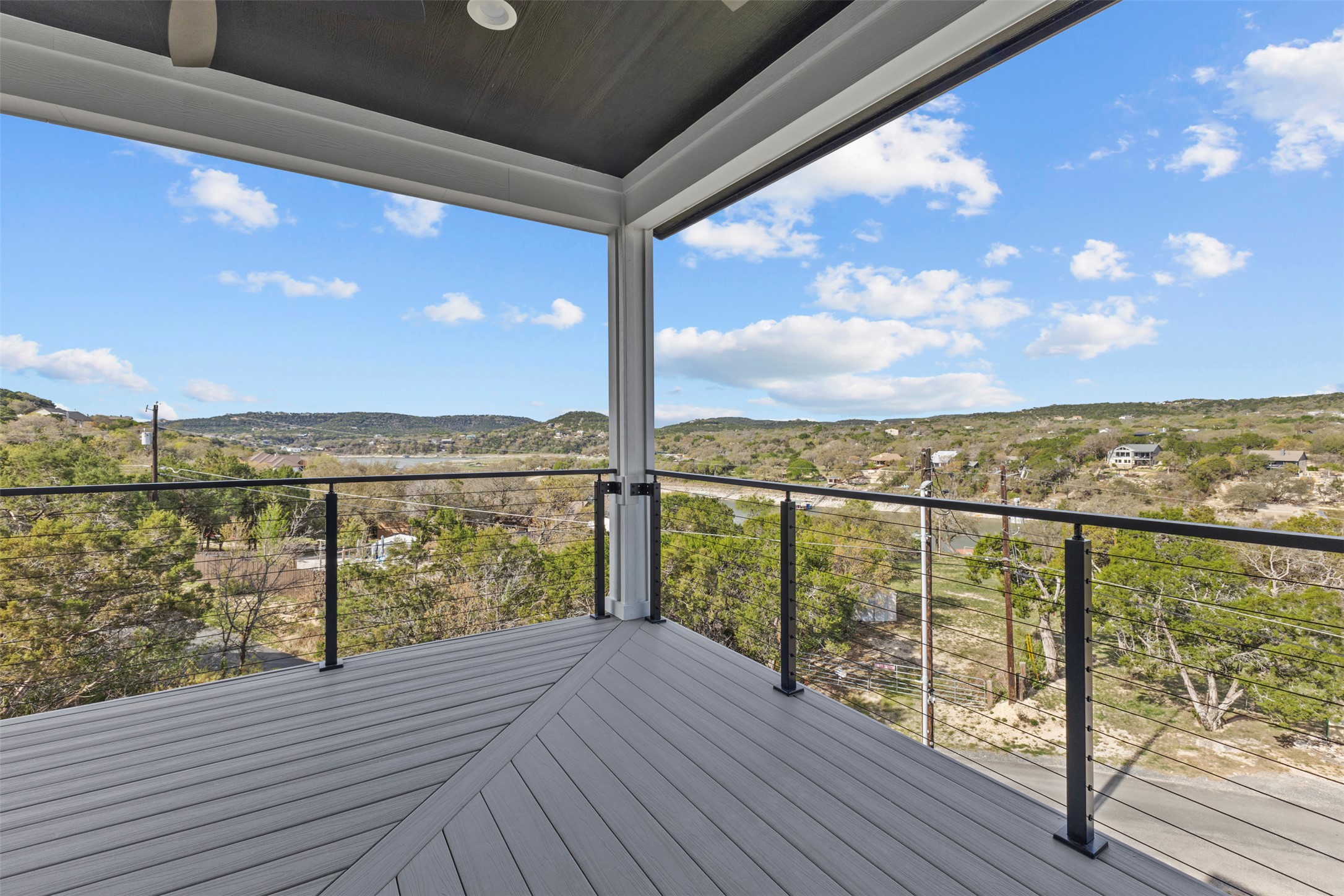 11005 Beach Road Leander, TX 78641 - Photo 27 of 40 Wooden terrace with a mountain view