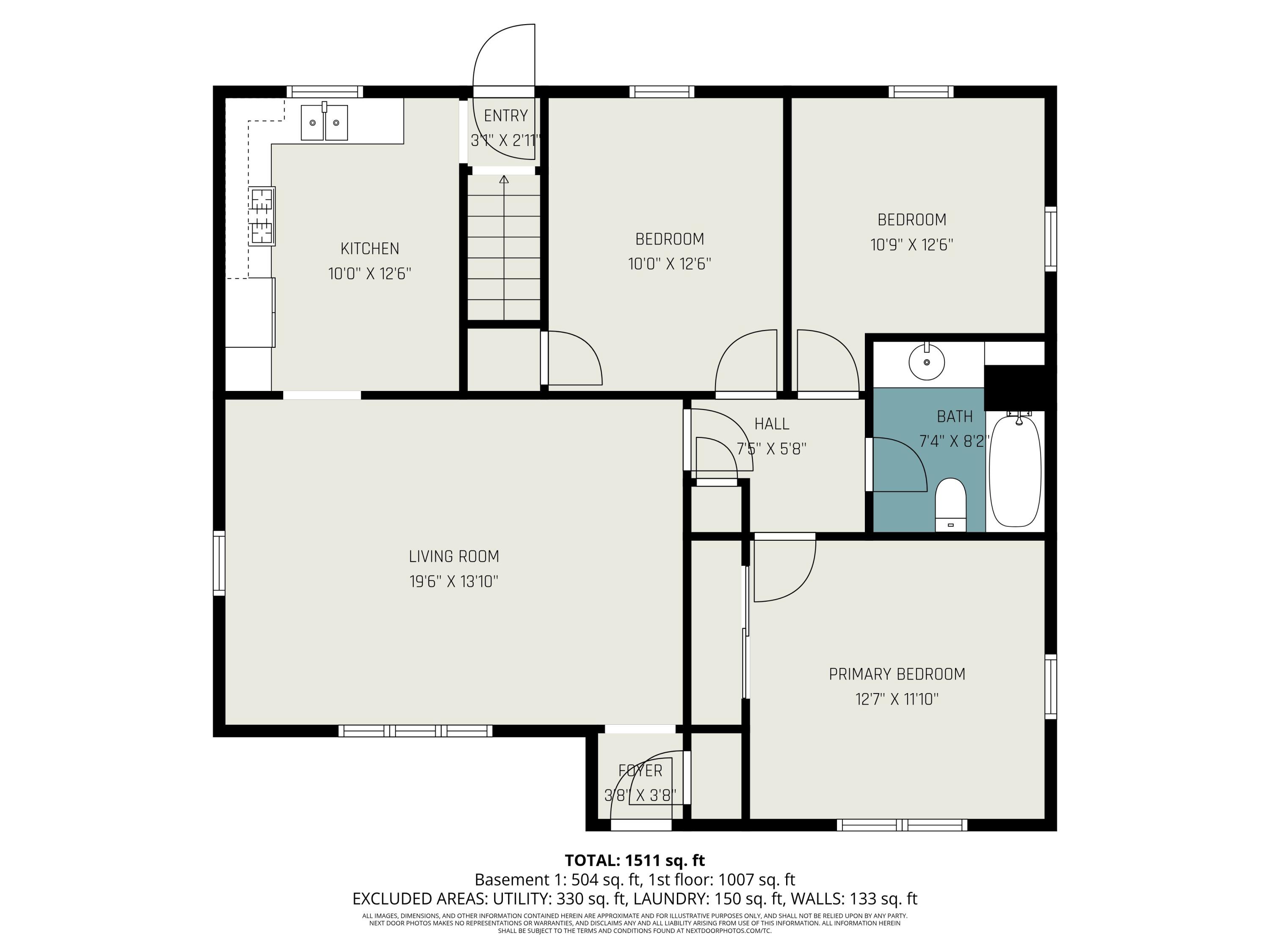 505 North Fourth Street Sturgis, MI 49091 - Photo 16 of 17 main_level_with_sq.ft_828
