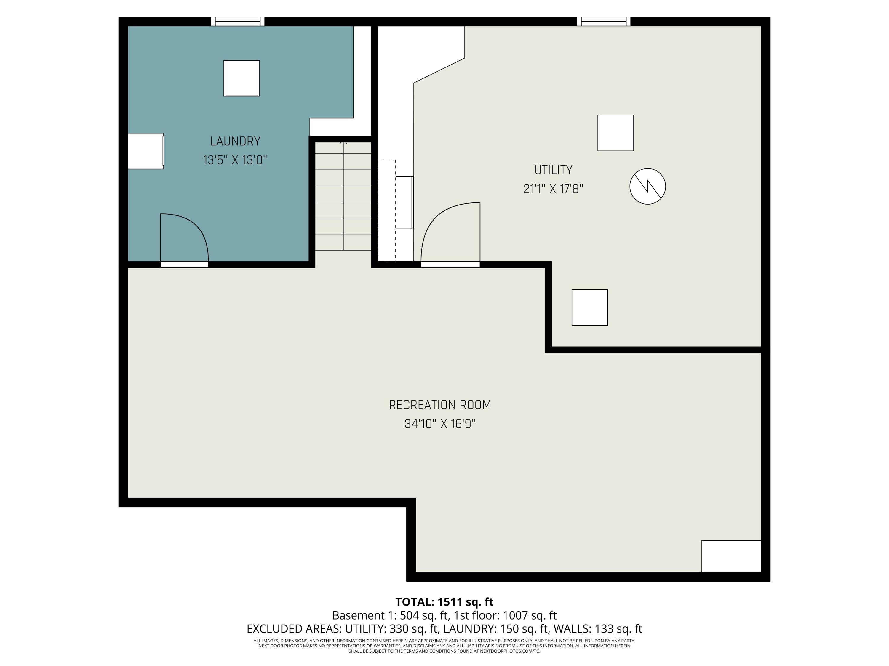 505 North Fourth Street Sturgis, MI 49091 - Photo 17 of 17 basement_level_with_sq.ft_195