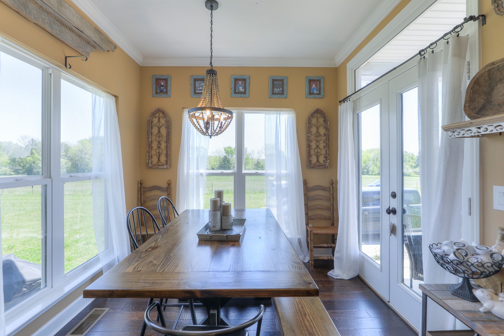 405 Burford Road Lebanon, TN 37087 - Photo 12 of 44 a view of a dining room with furniture window and wooden floor