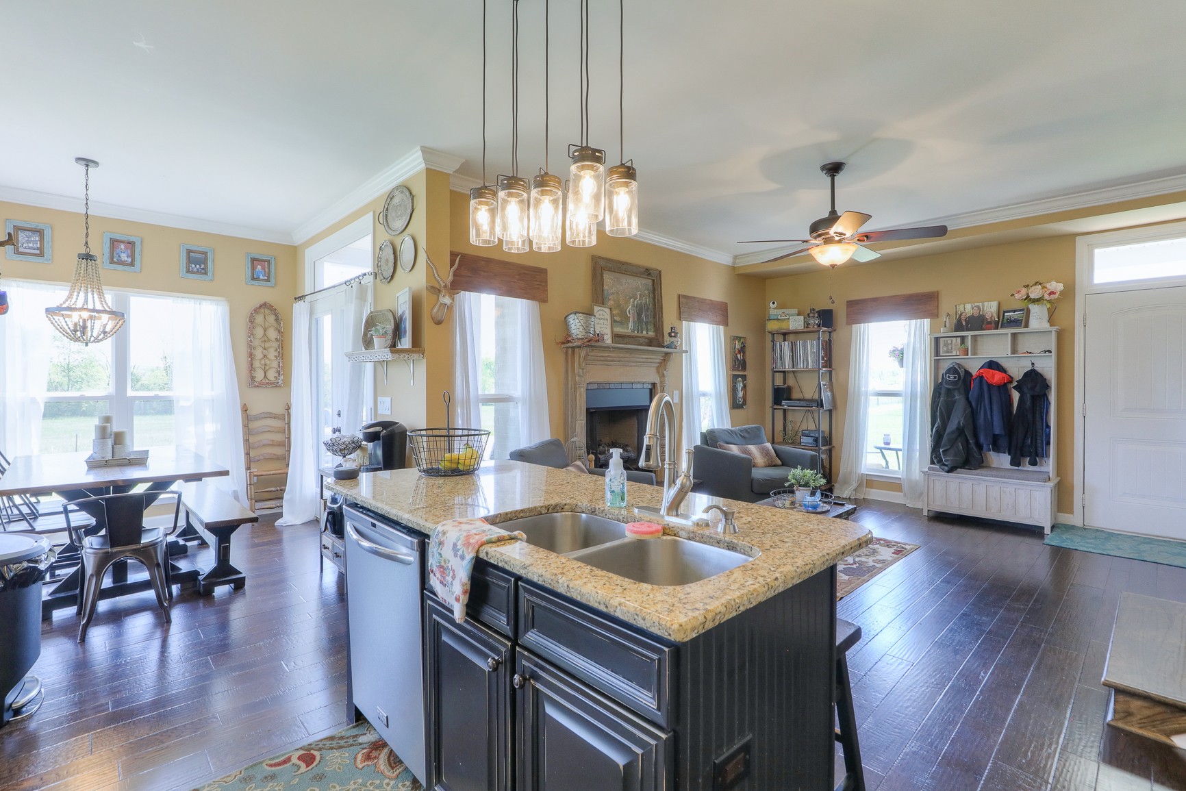 405 Burford Road Lebanon, TN 37087 - Photo 10 of 44 a view of a dining room with furniture wooden floor and chandelier