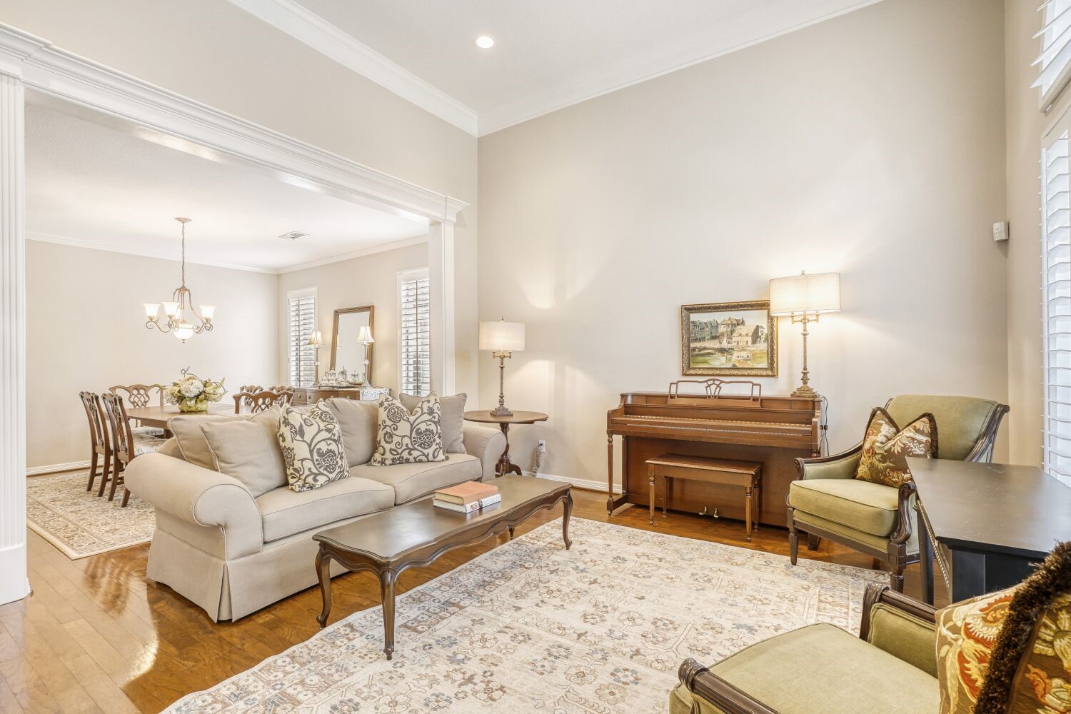 5308 Mountain Grove Court Spring, TX 77379 - Photo 20 of 31 Open and seamless formal living and dining areas with soaring ceilings, ideal for entertaining and hosting gatherings.