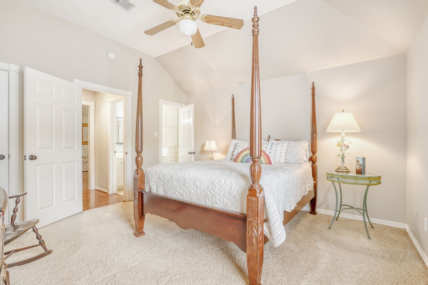 5308 Mountain Grove Court Spring, TX 77379 - Photo 29 of 31 This spacious bedroom, located near the entertainment area upstairs, offers privacy, abundant natural light, and direct access to an en-suite bathroom.
