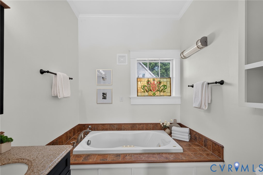 210 Henry Clay Road Ashland, VA 23005 - Photo 19 of 59 Spa-inspired primary bathroom featuring a sunken s