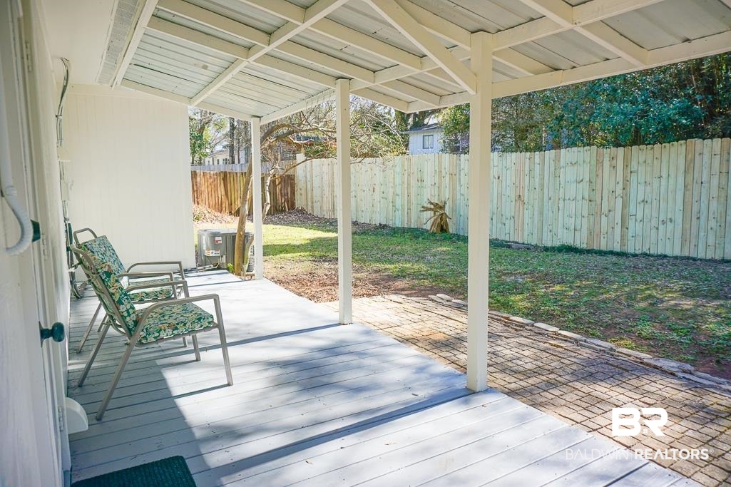 4159 Rebecca Road Mobile, AL 36609 - Photo 12 of 19 View of patio / terrace with a fenced backyard