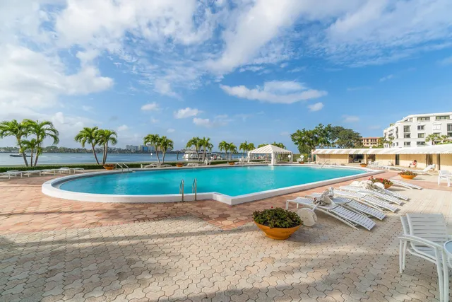 a view of a lake with a yard