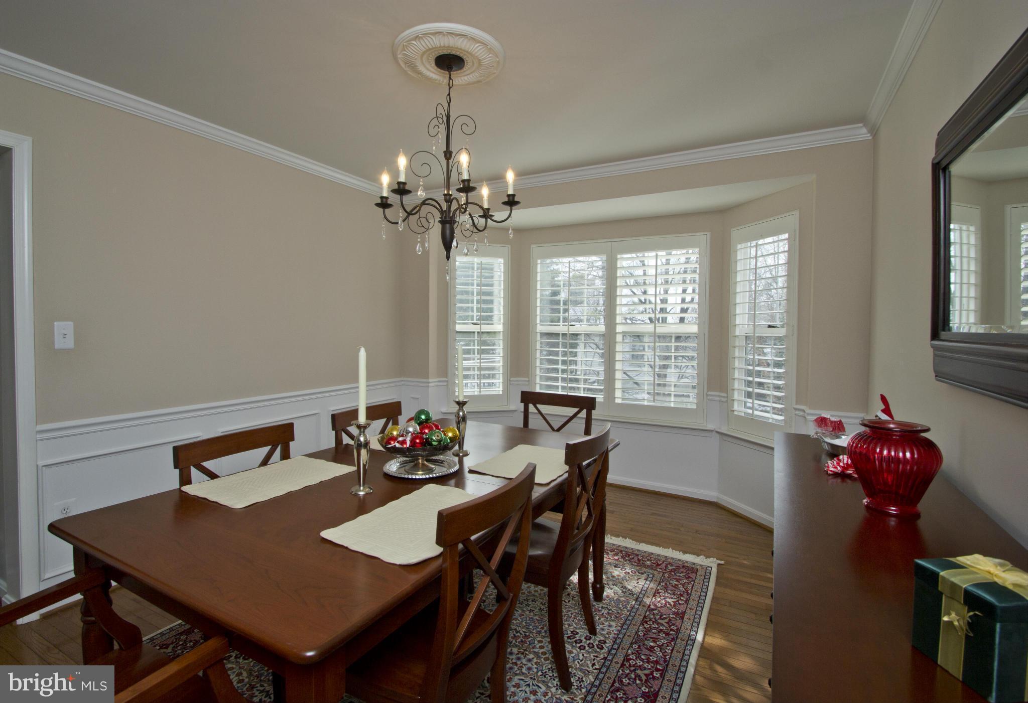 1518 Fenway Road Crofton, MD 21114 - Photo 7 of 30 Dining Room with hardwood flooring & Bay Window
