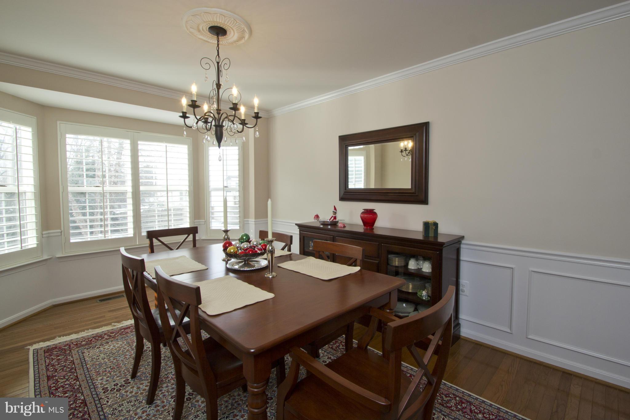 1518 Fenway Road Crofton, MD 21114 - Photo 8 of 30 Dining Room with hardwood flooring & Bay Window