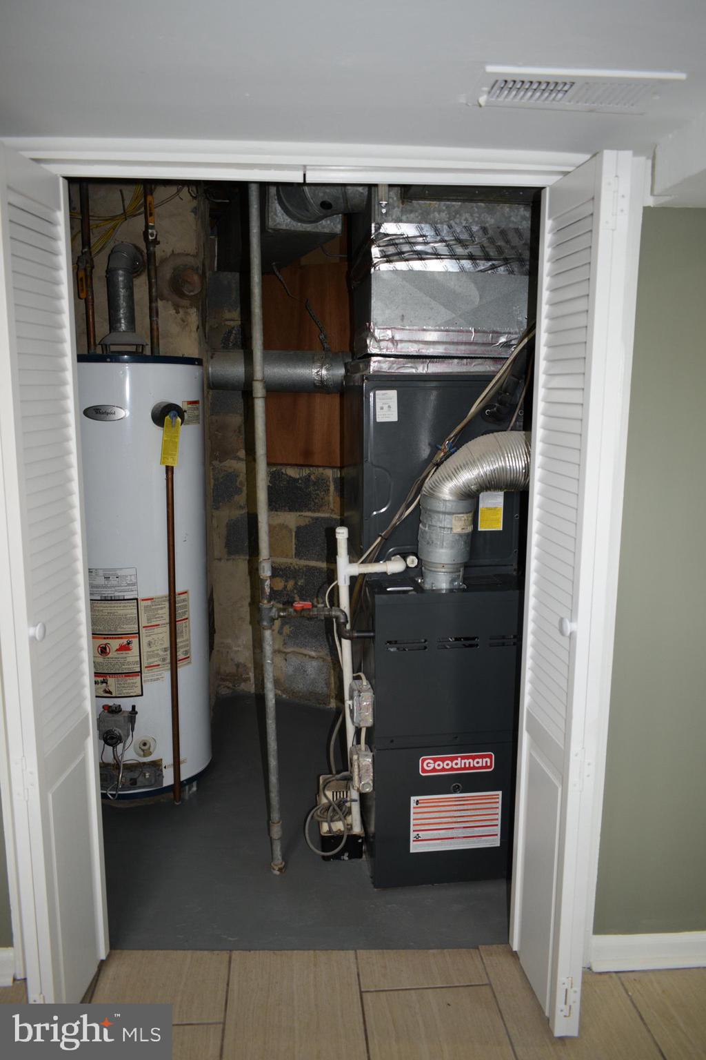 12323 Dewey Silver Spring Silver Spring, MD 20906 - Photo 33 of 37 a room with water heater and a cabinet