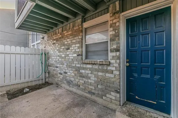 a view of front door of house