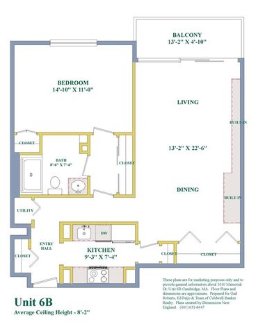 $806,000 | 1010 Memorial Drive, Unit 6B, Cambridge, MA 02138