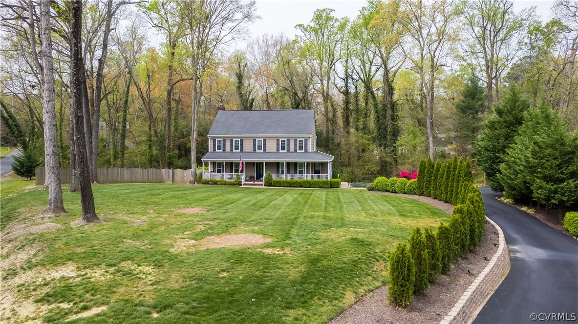 3300 East Weyburn Road Richmond, VA 23235 - Photo 46 of 46 a view of a house with a big yard and large trees