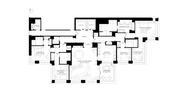 $9,995,000 | 40 East End Avenue, Unit PH16 | Upper East Side