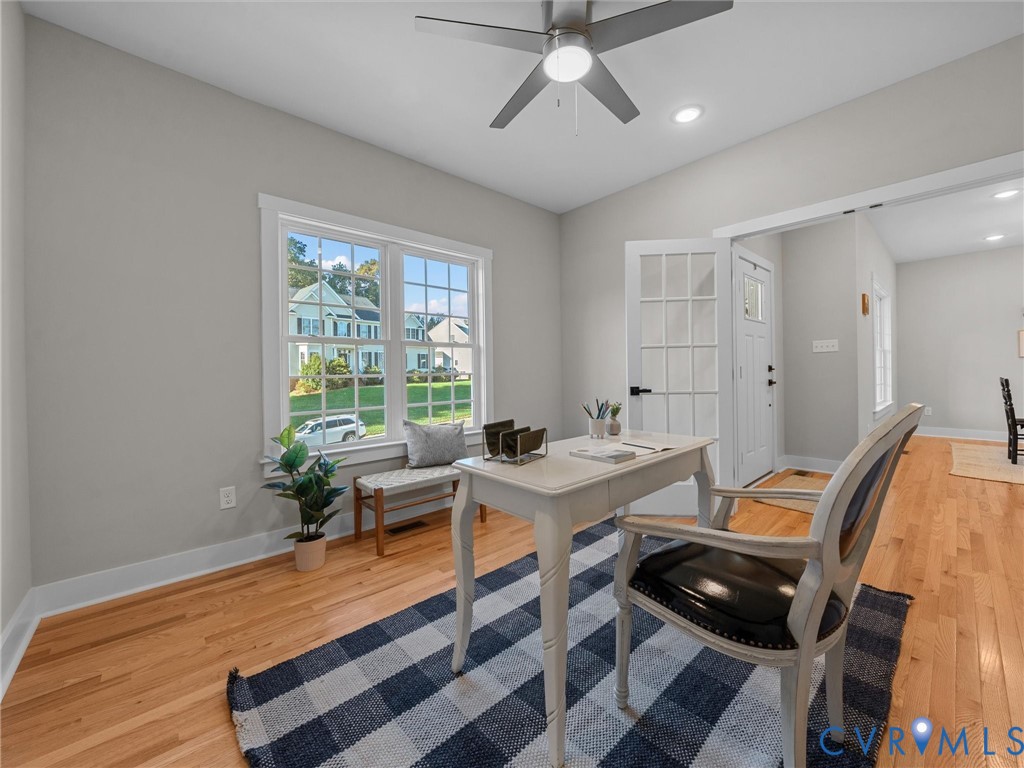 9018 Mahogany Drive Chesterfield, VA 23832 - Photo 17 of 49 Office space with light wood-style floors, recesse
