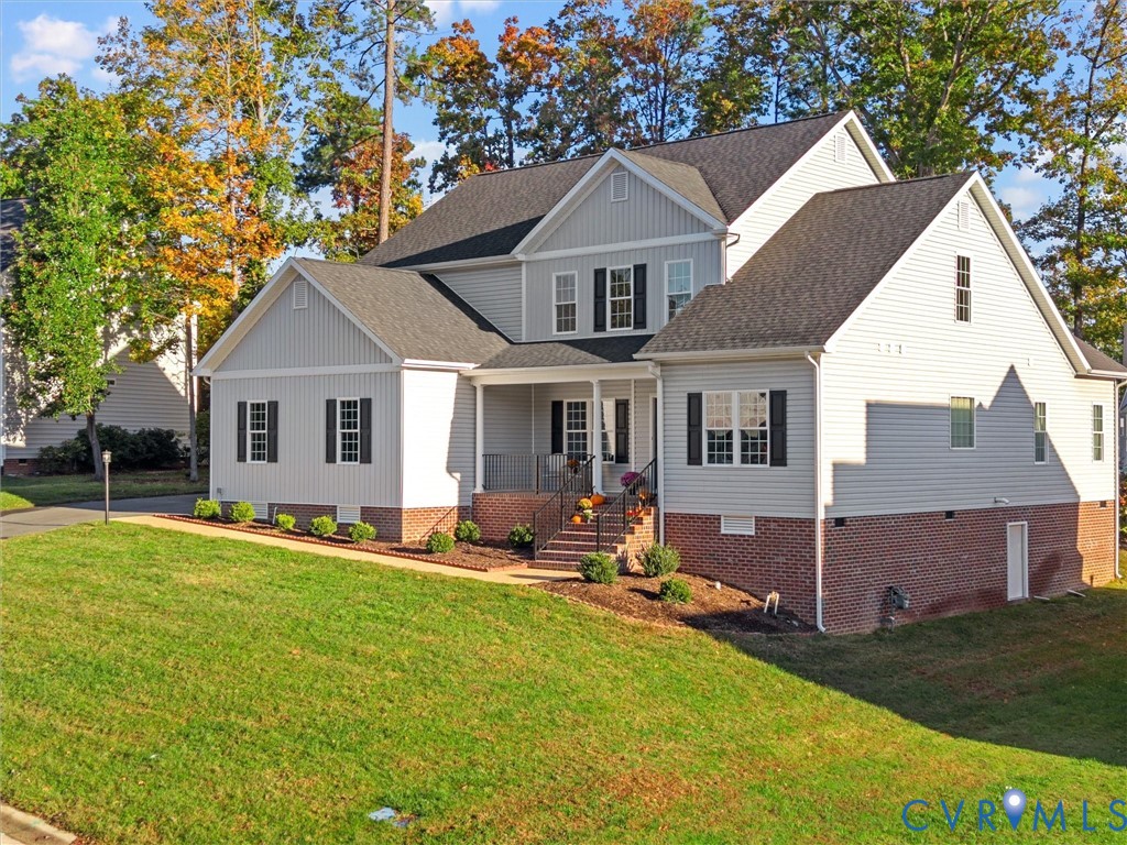 9018 Mahogany Drive Chesterfield, VA 23832 - Photo 9 of 49 View of front of house featuring covered porch, ro