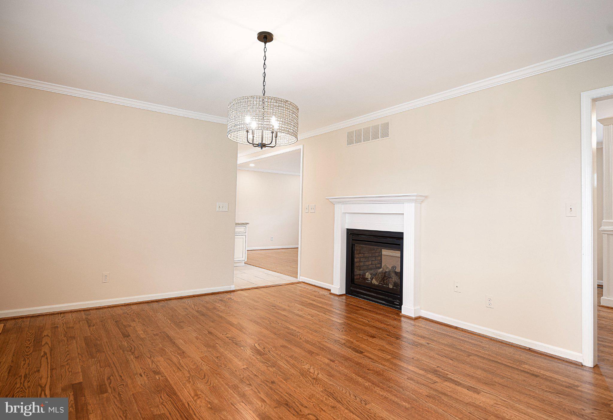 14300 Carroll Ridge Court Baldwin, MD 21013 - Photo 16 of 73 a view of empty room with wooden floor fireplace and window