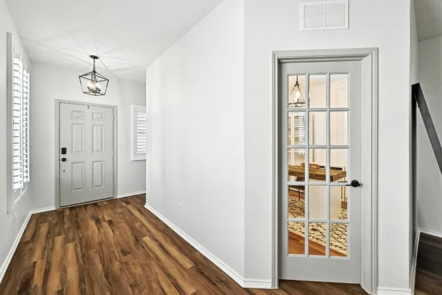 wooden floor in an empty room