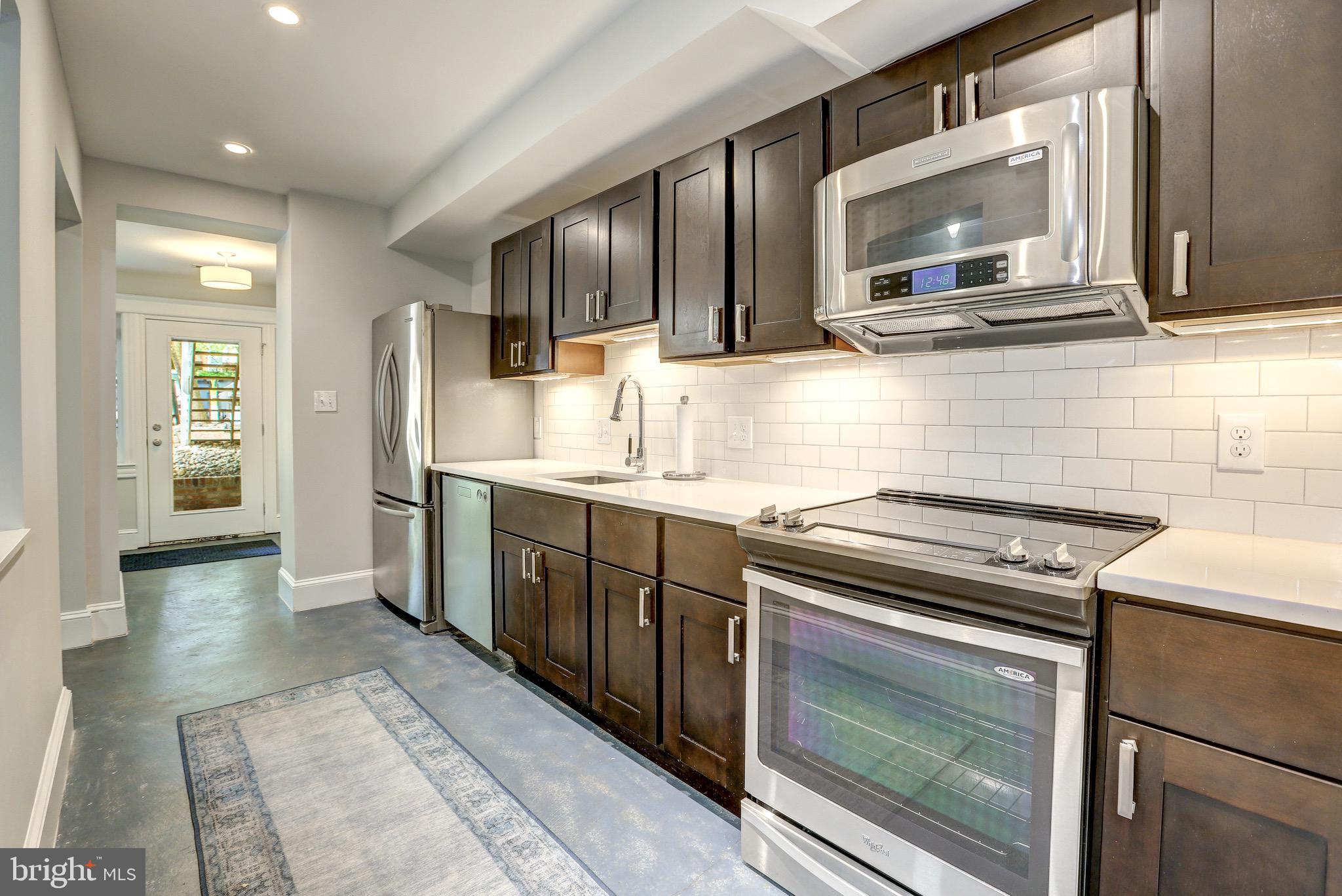 1928 37th Street Northwest Washington, DC 20007 - Photo 26 of 29 Modern Kitchen with Updated Appliances