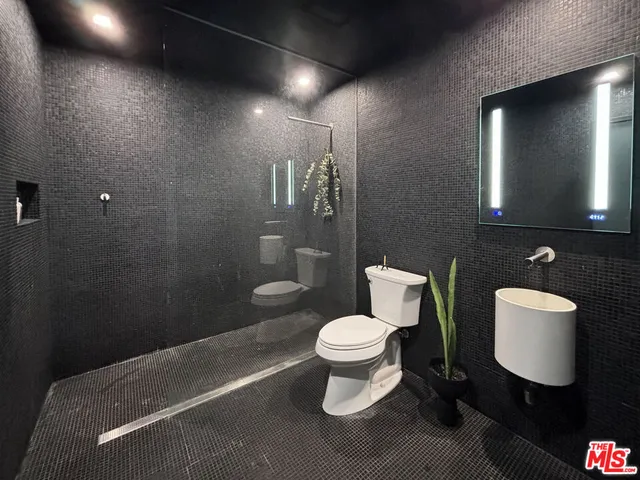 a view of a terrace with furniture