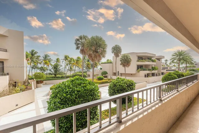 a view of a city from a balcony