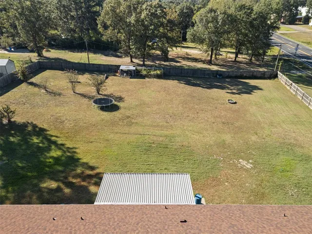 a view of an outdoor space and swimming pool