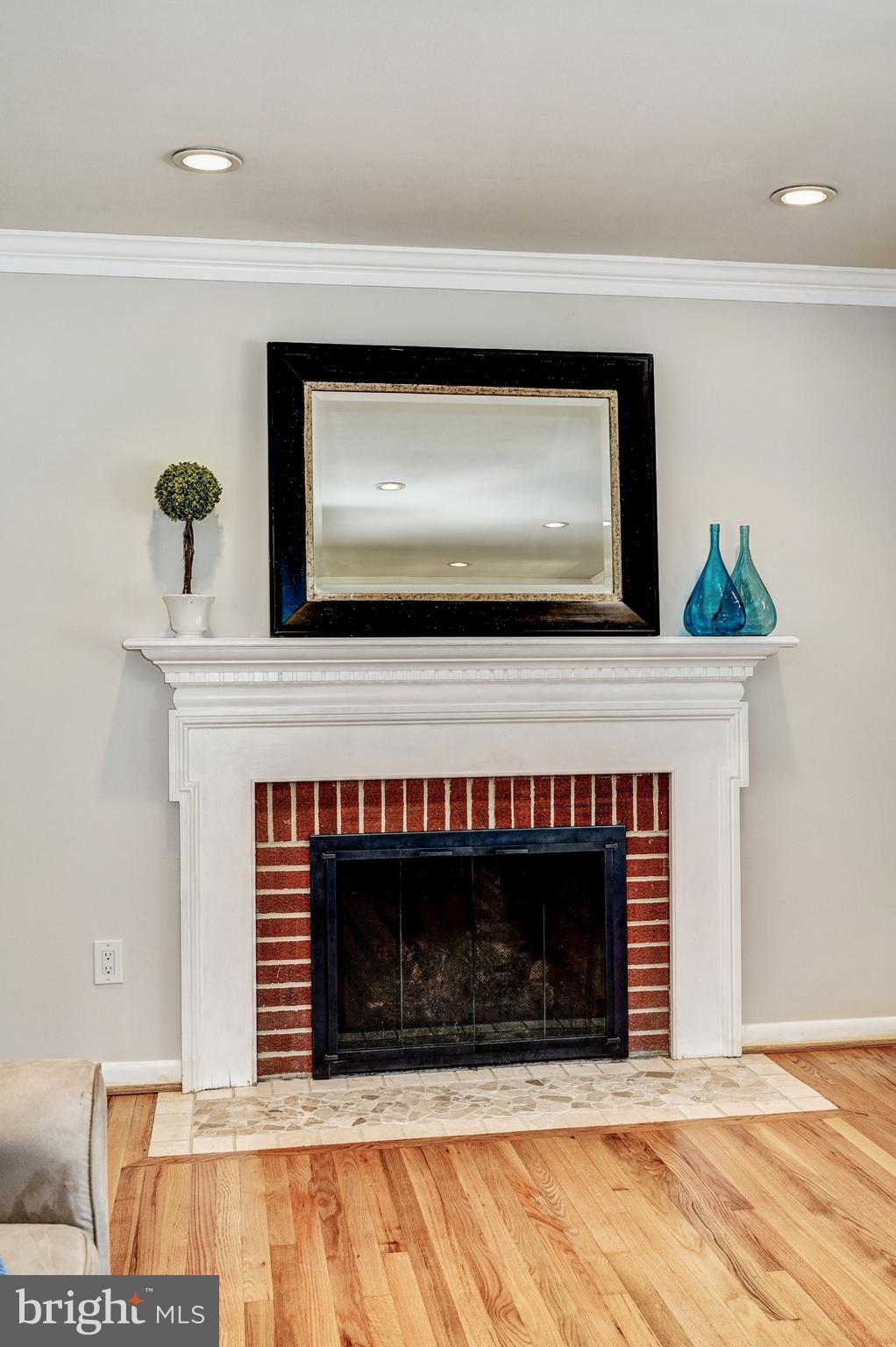 3409 Ramsgate Terrace Alexandria, VA 22309 - Photo 5 of 43 Living room has cozy fireplace